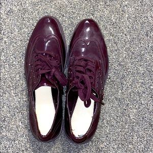 Zara wing tip platform shoes